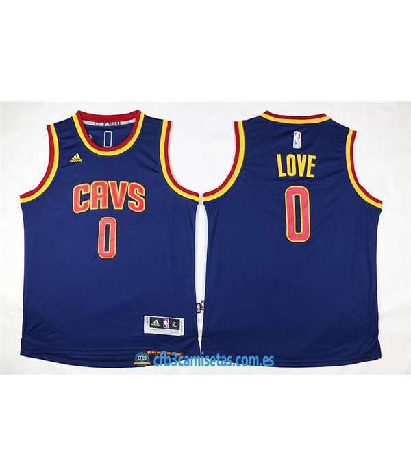 CFB3-Camisetas Kevin Love Azul Cleveland CavaliersNIÑOS