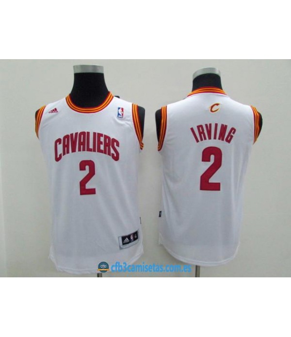 CFB3-Camisetas Kyrie Irving Blanca Cleveland CavaliersNIÑOS