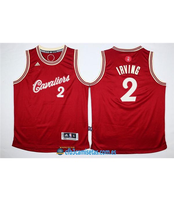 CFB3-Camisetas Kyrie Irving Roja Blanca Cleveland CavaliersNIÑOS