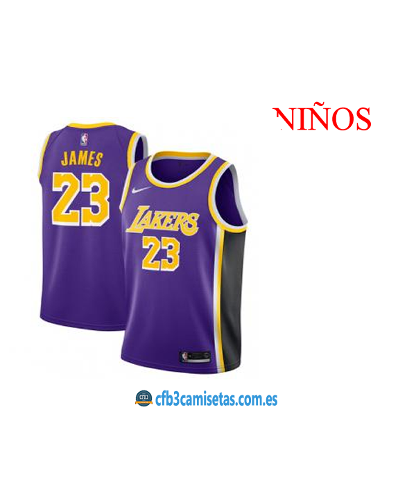 CFB3-Camisetas LeBron James LA Lakers Statement 20...