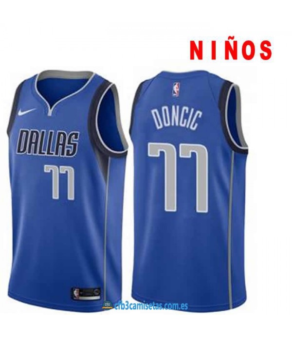 CFB3-Camisetas Luka Doncic Dallas Mavericks Icon NIÑOS