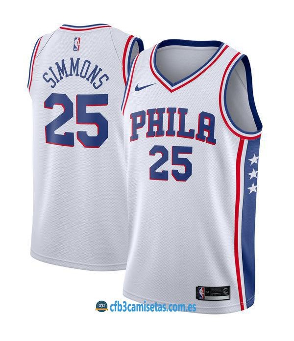 CFB3-Camisetas Ben Simmons Philadelphia 76ers Asso...