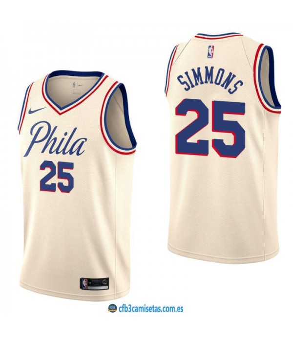 CFB3-Camisetas Ben Simmons Philadelphia 76ers City Edition