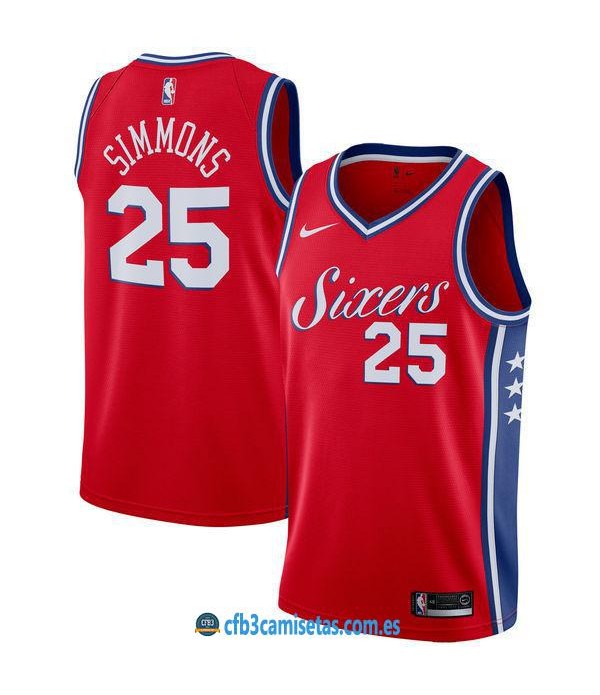 CFB3-Camisetas Ben Simmons Philadelphia 76ers Stat...