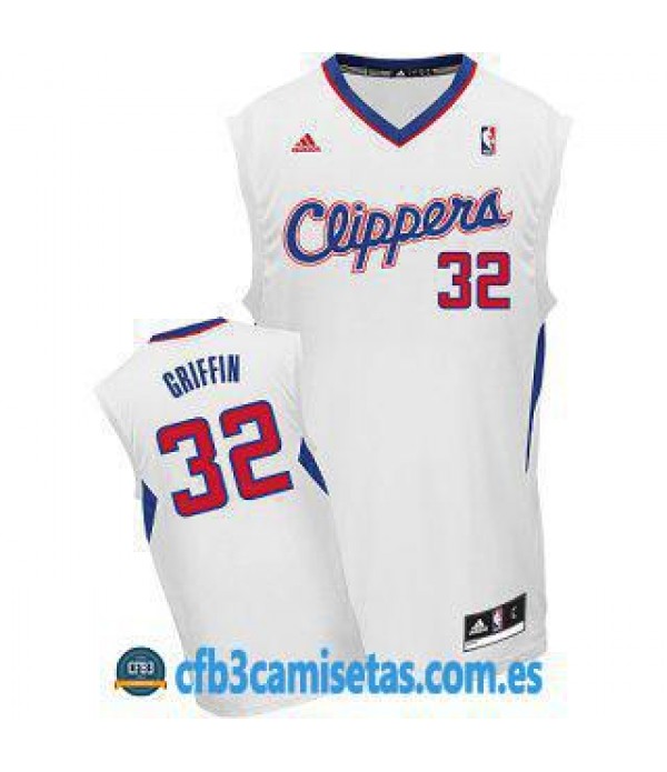 CFB3-Camisetas Blake Griffin Los Angeles Clippers Blanca