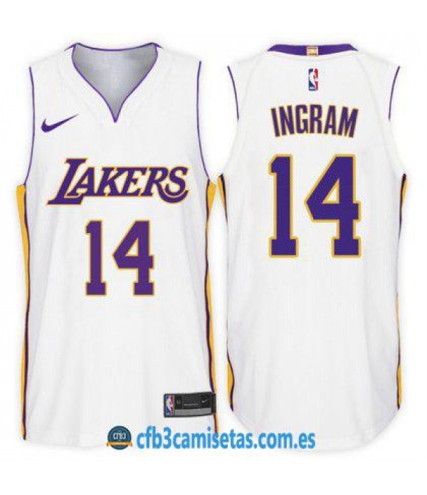 CFB3-Camisetas Brandon Ingram Los Angeles Lakers A...