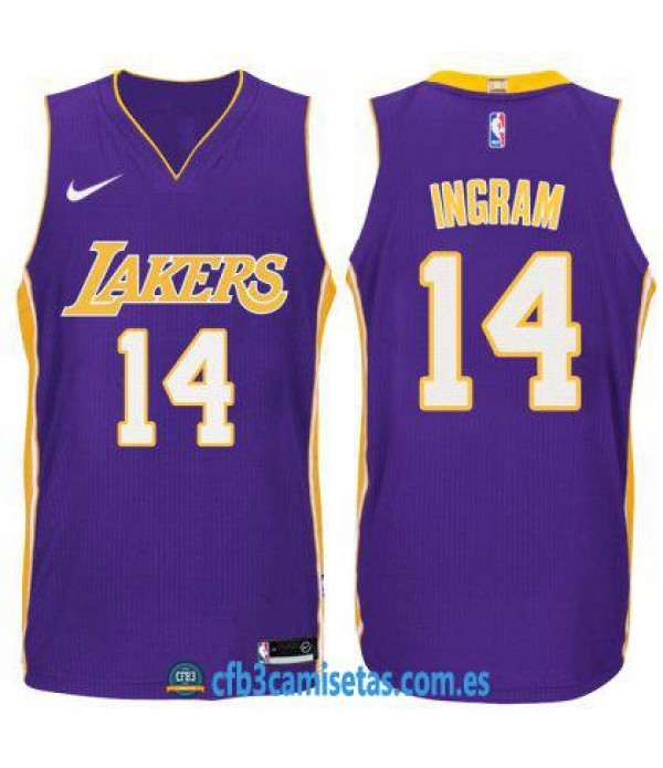 CFB3-Camisetas Brandon Ingram Los Angeles Lakers S...