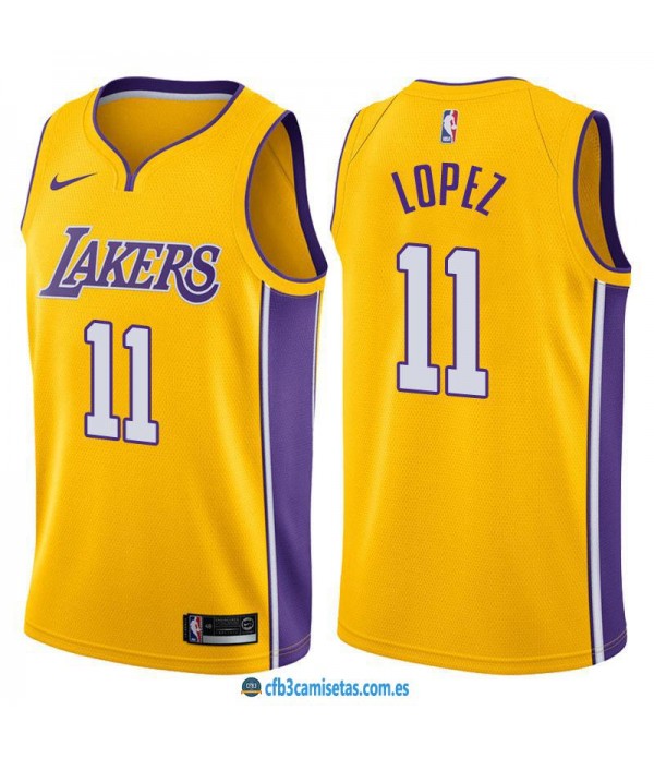 CFB3-Camisetas Brook Lopez Los Angeles Lakers Icon