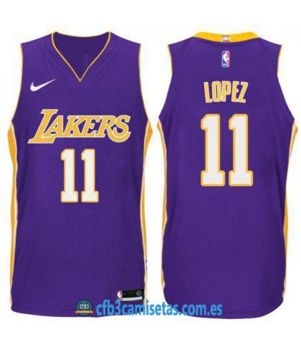 CFB3-Camisetas Brook Lopez Los Angeles Lakers Statement