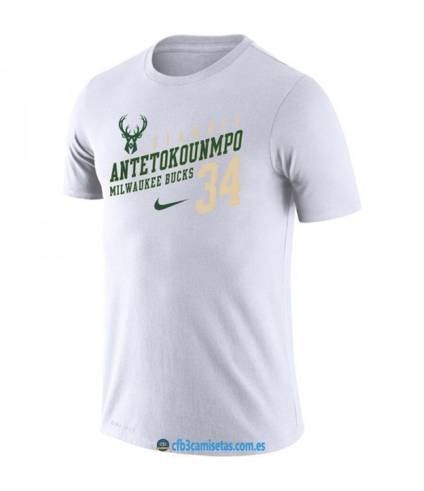 CFB3-Camisetas Camiseta Milwaukee Bucks Giannis An...