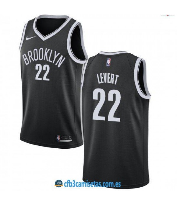 CFB3-Camisetas Caris LeVert Brooklyn Nets 2018 2019 Icon