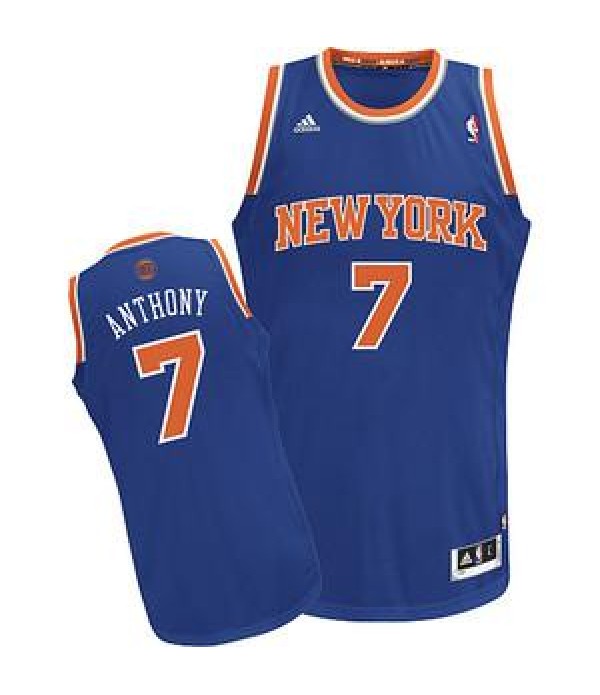 CFB3-Camisetas Carmelo Anthony New York Knicks Azu...