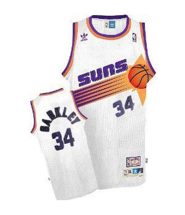 CFB3-Camisetas Charles Barkley Phoenix Suns Blanca