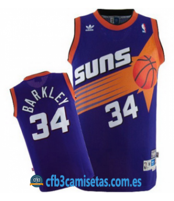 CFB3-Camisetas Charles Barkley Phoenix Suns Morada