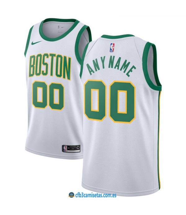 CFB3-Camisetas Custom Boston Celtics 2018 2019 Cit...