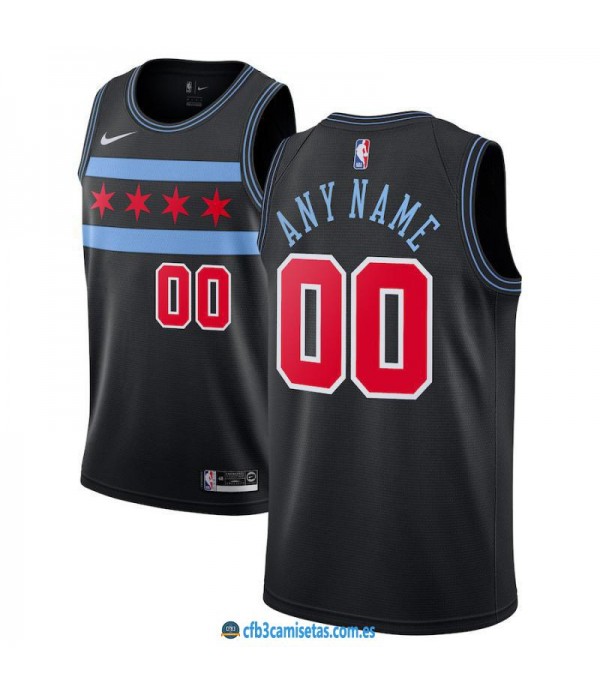 CFB3-Camisetas Custom Chicago Bulls 2018 2019 City Edition