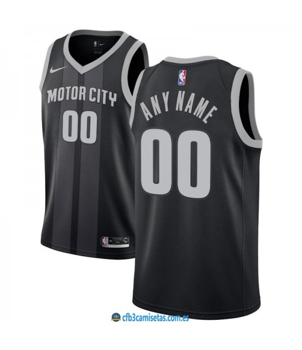 CFB3-Camisetas Custom Detroit Pistons 2018 2019 City Edition