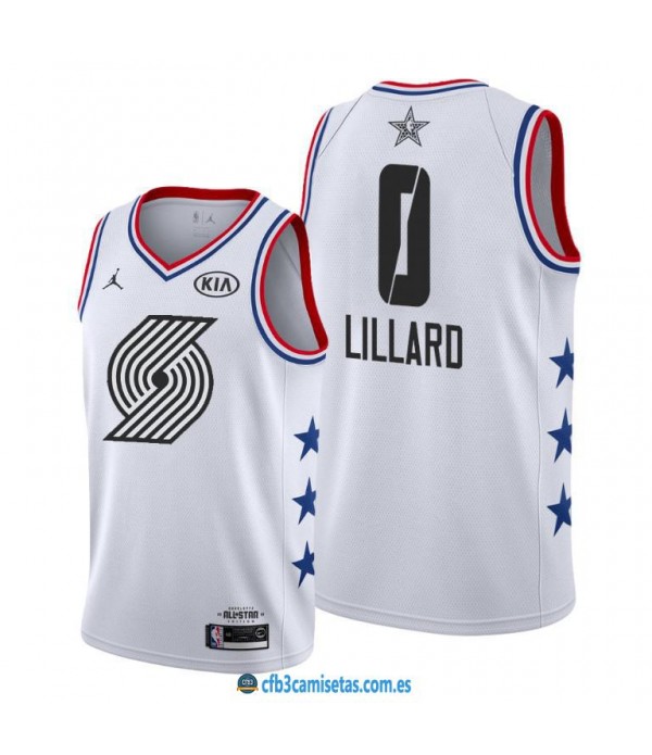 CFB3-Camisetas Damian Lillard 2019 All Star White