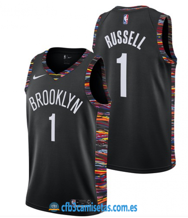 CFB3-Camisetas DAngelo Russell Brooklyn Nets 2018 ...