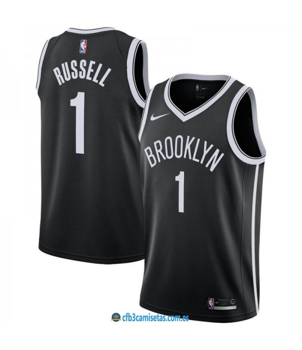 CFB3-Camisetas DAngelo Russell Brooklyn Nets 2018 2019 Icon