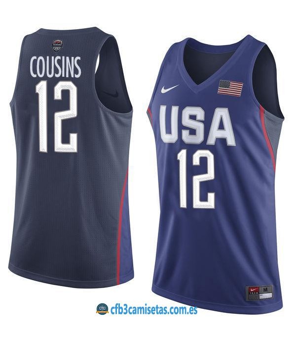 CFB3-Camisetas DeMarcus Cousins USA Rio 2016