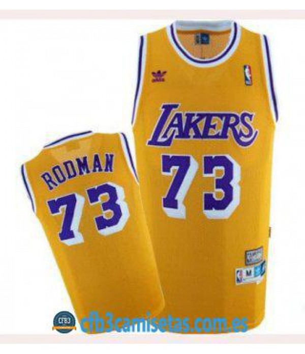 CFB3-Camisetas Dennis Rodman Los Angeles Lakers RETRO