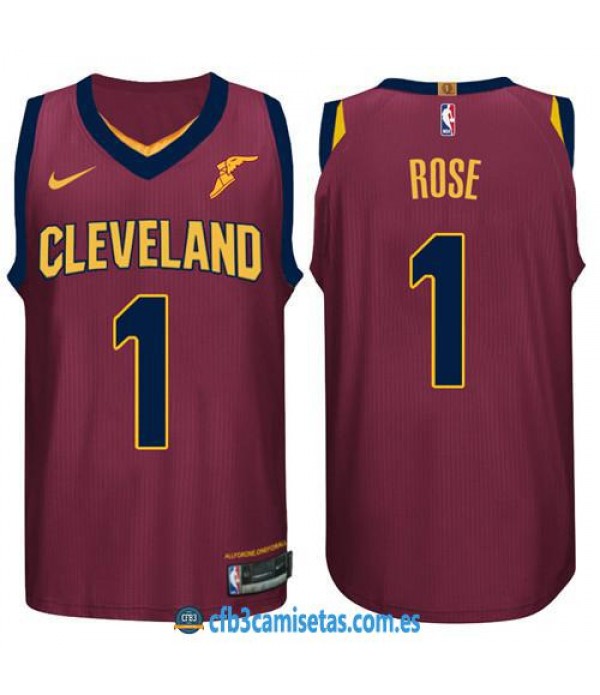 CFB3-Camisetas Derrick Rose Cleveland Cavaliers Ic...