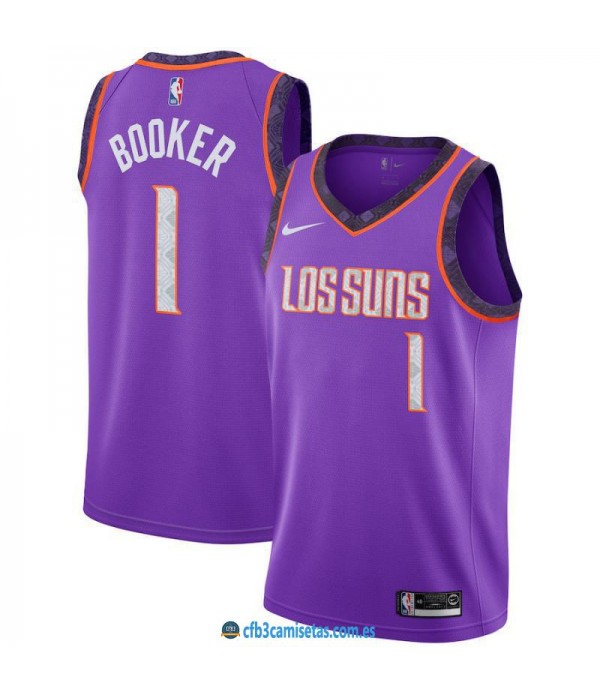 CFB3-Camisetas Devin Booker Phoenix Suns 2018 2019 City Edition