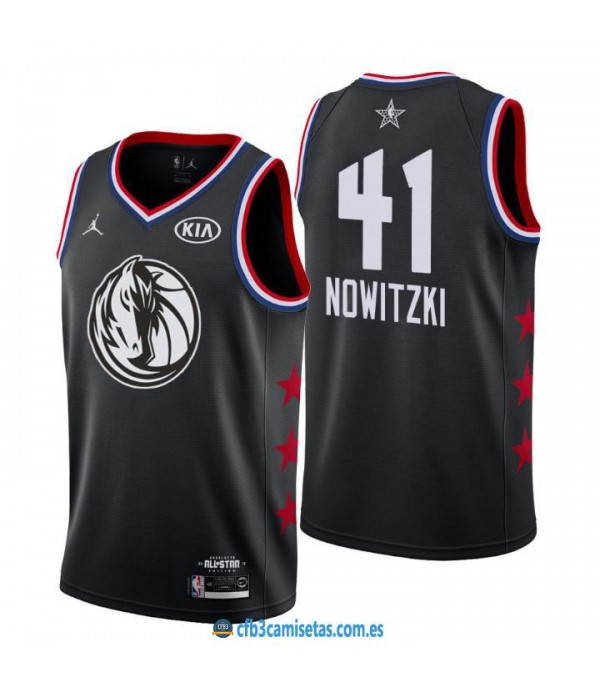 CFB3-Camisetas Dirk Nowitzki 2019 All Star Black