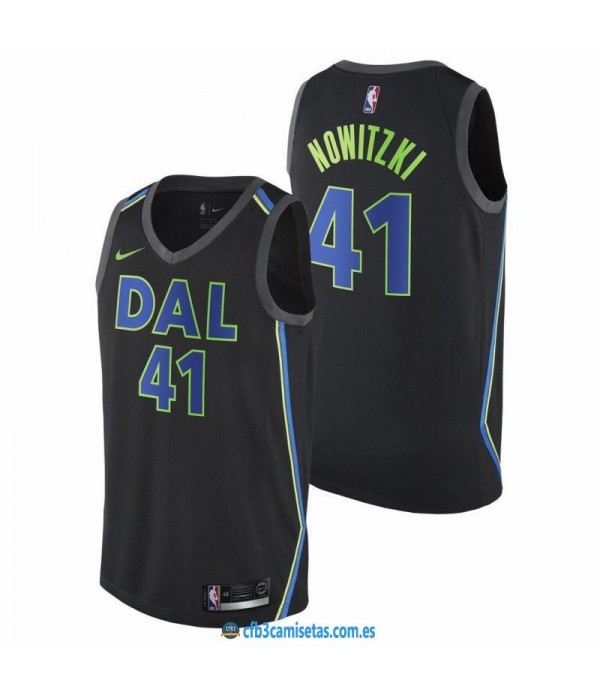 CFB3-Camisetas Dirk Nowitzki Dallas Mavericks City...