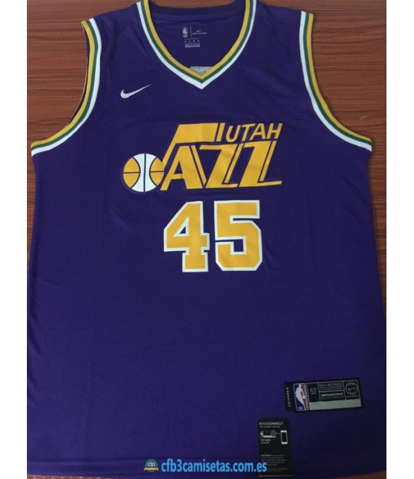CFB3-Camisetas Donovan Mitchell Utah Jazz Retro
