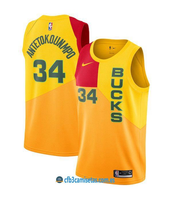 CFB3-Camisetas Giannis Antetokounmpo Milwaukee Buc...