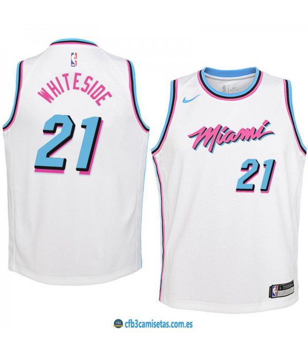 CFB3-Camisetas Hassan Whiteside Miami Heat City Edition