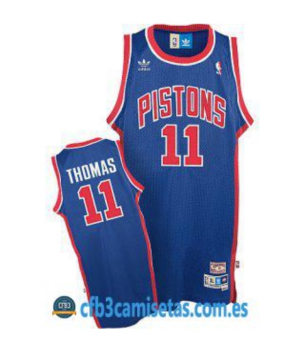 CFB3-Camisetas Isiah Thomas Detroit Pistons Azul