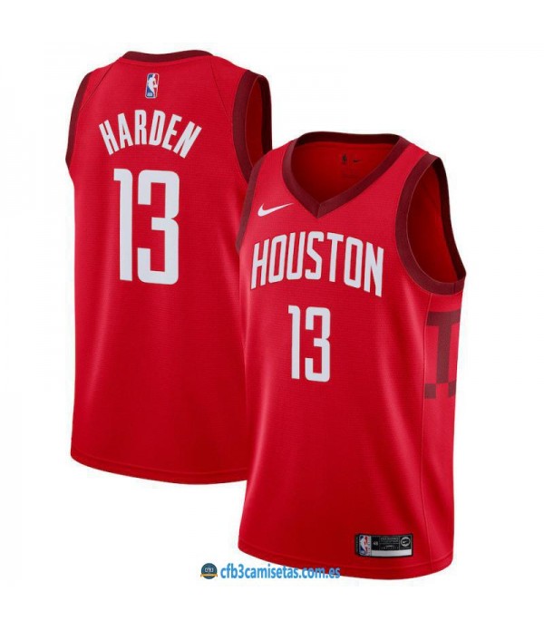 CFB3-Camisetas James Harden Houston Rockets 2018 2019 Earned Edition