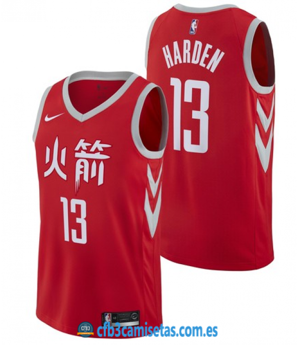 CFB3-Camisetas James Harden Houston Rockets City E...