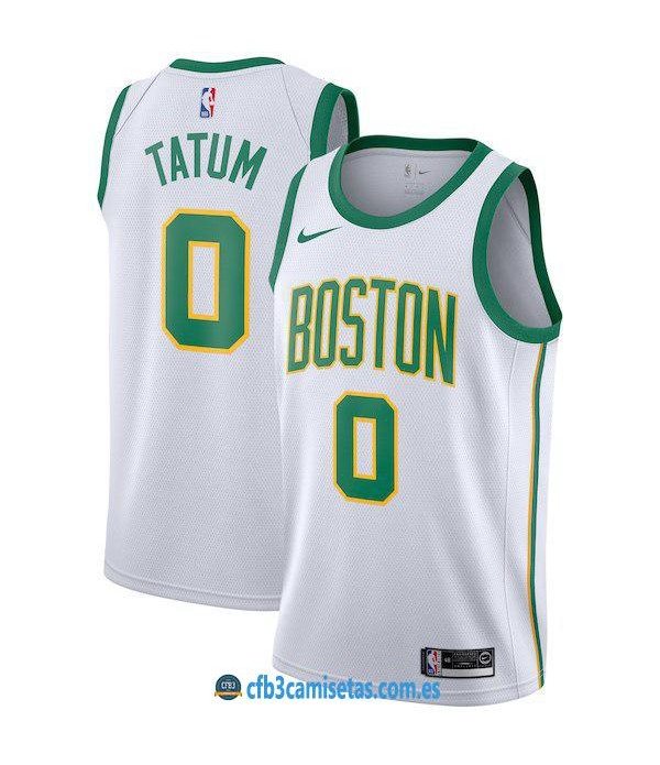 CFB3-Camisetas Jayson Tatum Boston Celtics 2018 2019 City Edition