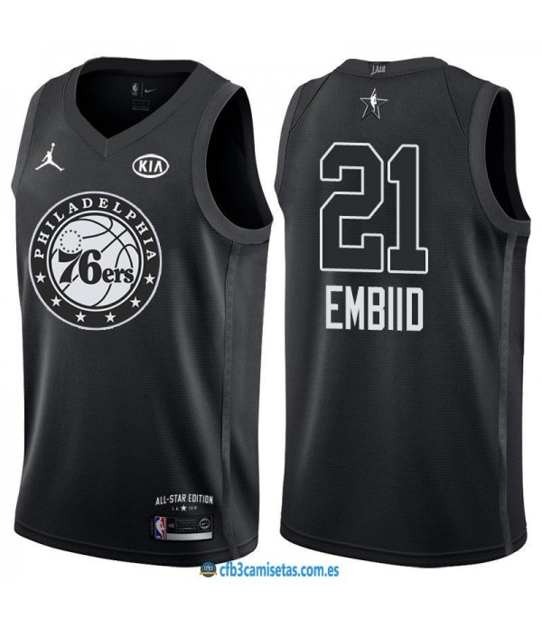 CFB3-Camisetas Joel Embiid 2018 All Star Black