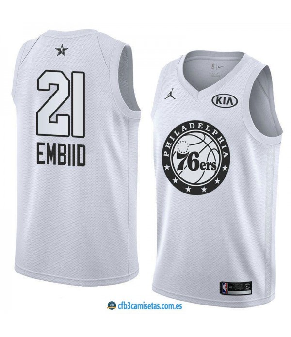 CFB3-Camisetas Joel Embiid 2018 All Star White