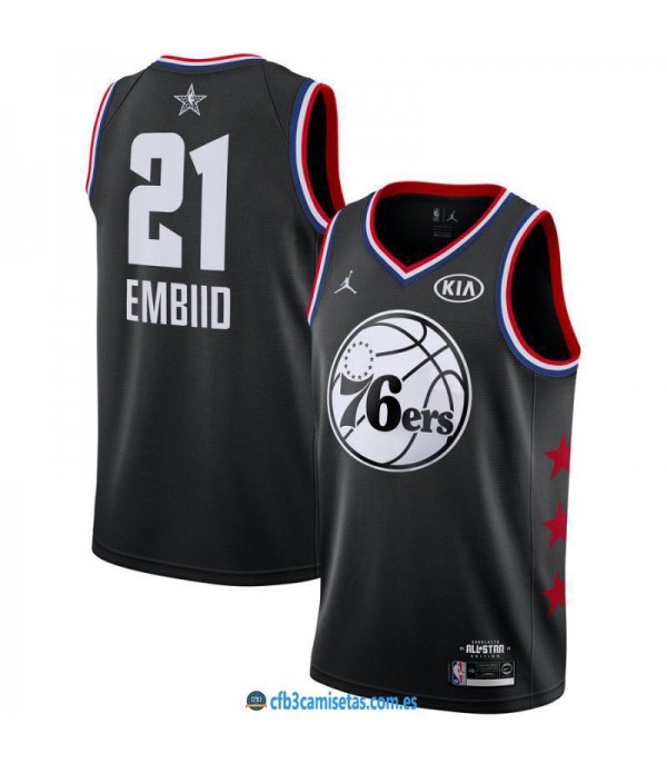 CFB3-Camisetas Joel Embiid 2019 All Star Black