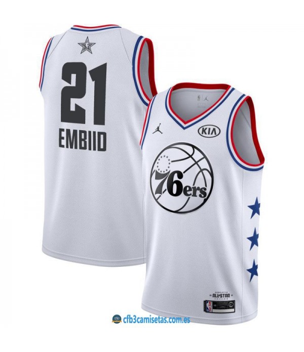 CFB3-Camisetas Joel Embiid 2019 All Star White