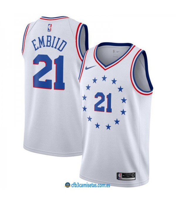 CFB3-Camisetas Joel Embiid Philadelphia 76ers Earn...