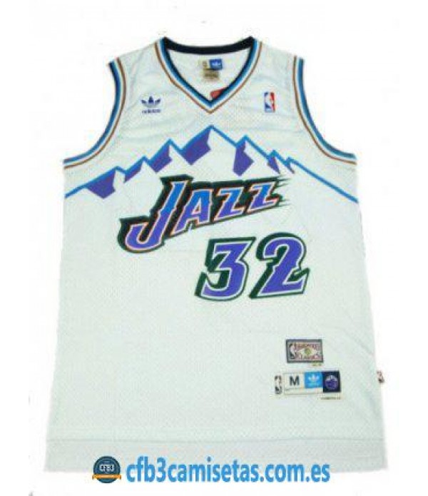 CFB3-Camisetas Karl Malone Utah Jazz Mountains