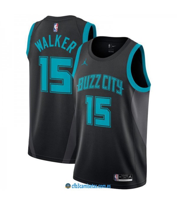 CFB3-Camisetas Kemba Walker Charlotte Hornets 2018...