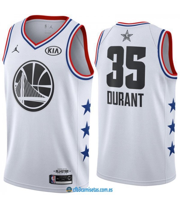 CFB3-Camisetas Kevin Durant 2019 All Star White