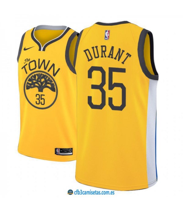 CFB3-Camisetas Kevin Durant Golden State Warriors 2018 2019 Earned Edition