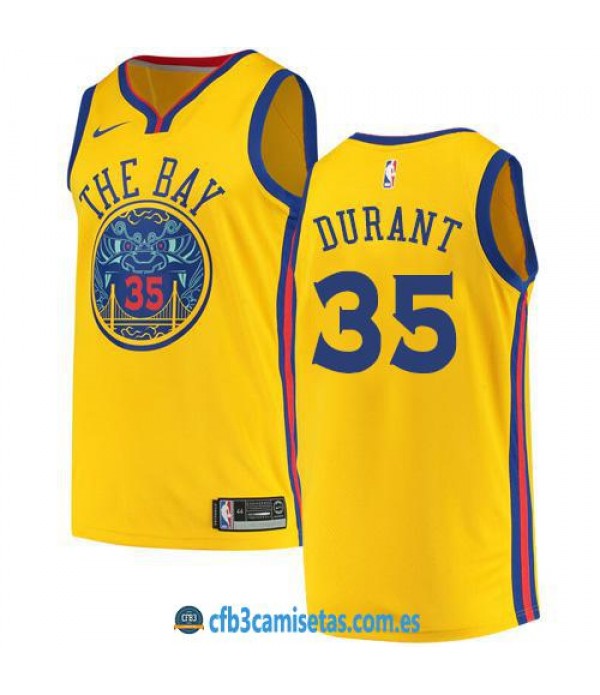 CFB3-Camisetas Kevin Durant Golden State Warriors City Edition