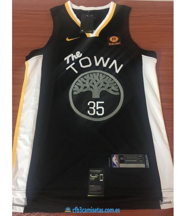 CFB3-Camisetas Kevin Durant Golden State Warriors Negra