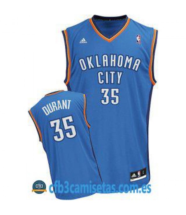 CFB3-Camisetas Kevin Durant Oklahoma City Thunder Azul