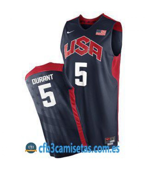 CFB3-Camisetas Kevin Durant Selección USA 2012 Azul